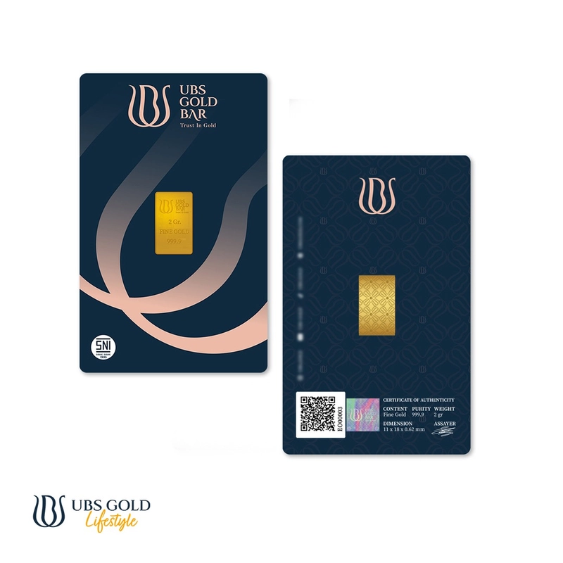 Product image Butik Logam Mulia - Emas Logam Mulia UBS - 2 gr 2 gr Reguler