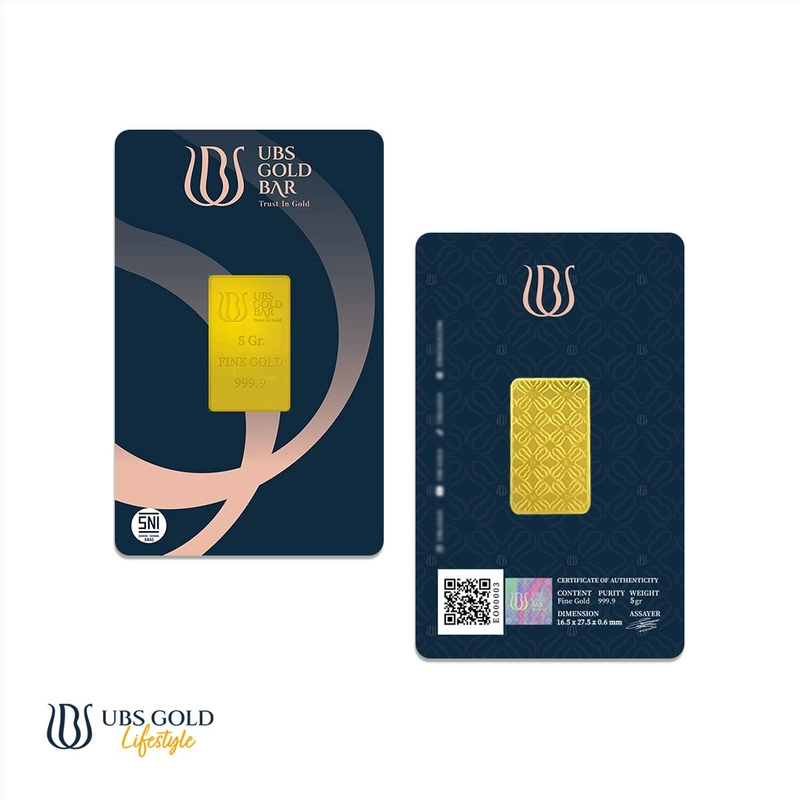 Product image Butik Logam Mulia - Emas Logam Mulia UBS - 5 gr 5 gr Reguler