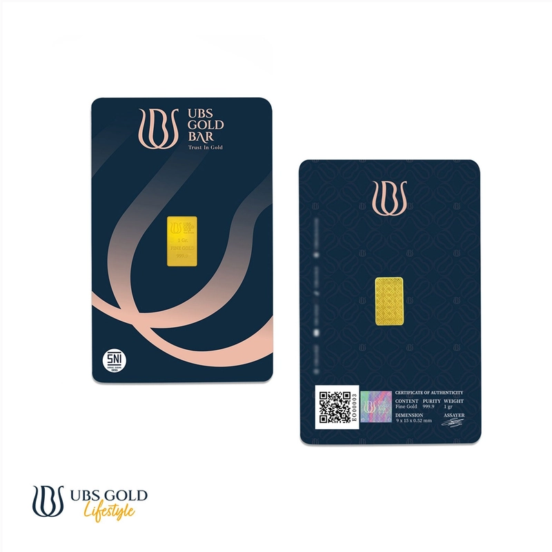 Product image Butik Logam Mulia - Emas Logam Mulia UBS - 1 gr 1 gr Reguler