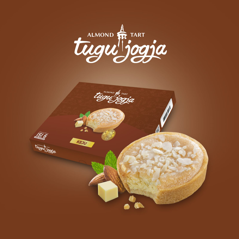 Product image Bakpia Kukus Tugu Jogja - Almond Tart Tugu Jogja 240gr Keju