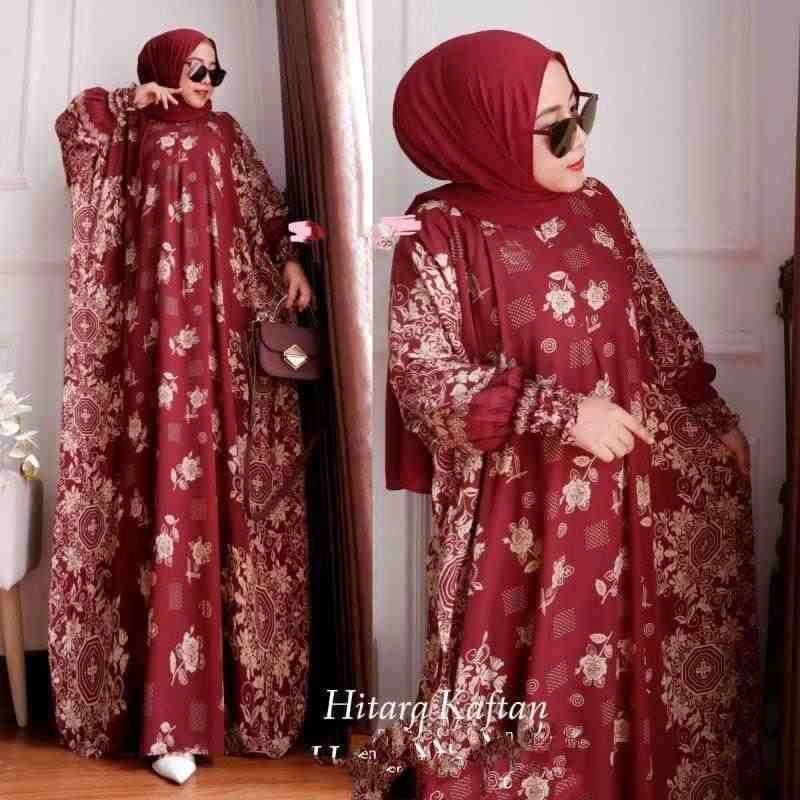 Product image BATIK KAFTAN HITARA JUMBO Allsize Maroon