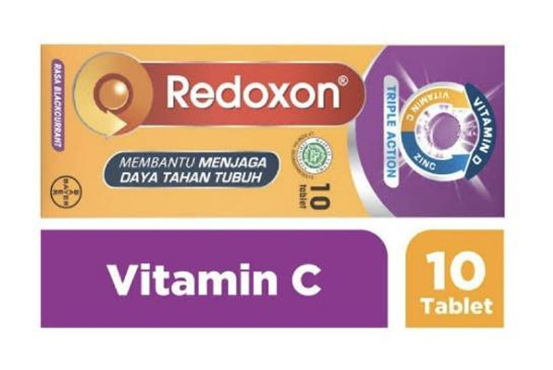 Product image Bayer Indonesia - NEW REDOXON Zinc Blackcurrant isi 10 Tablet Ungu