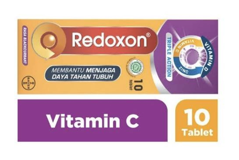 Product image Bayer Indonesia - NEW REDOXON Zinc Blackcurrant isi 10 Tablet Ungu