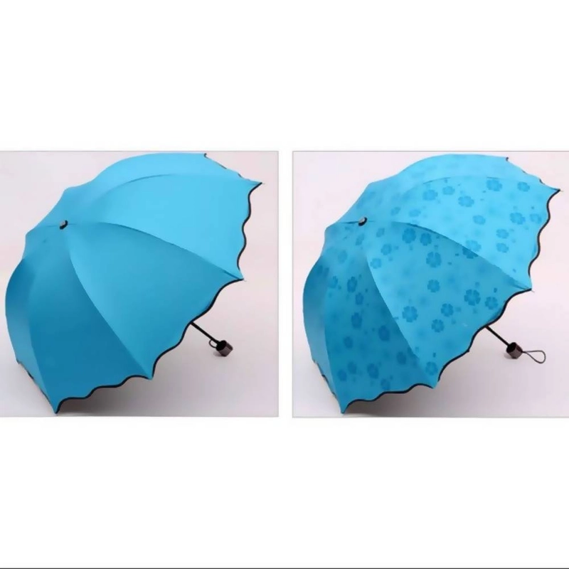 Product image Blooming Deal Jakarta - Payung Lipat Magic 3D anti UV / Payung Ajaib Motif 1 Pcs 1 pcs Biru