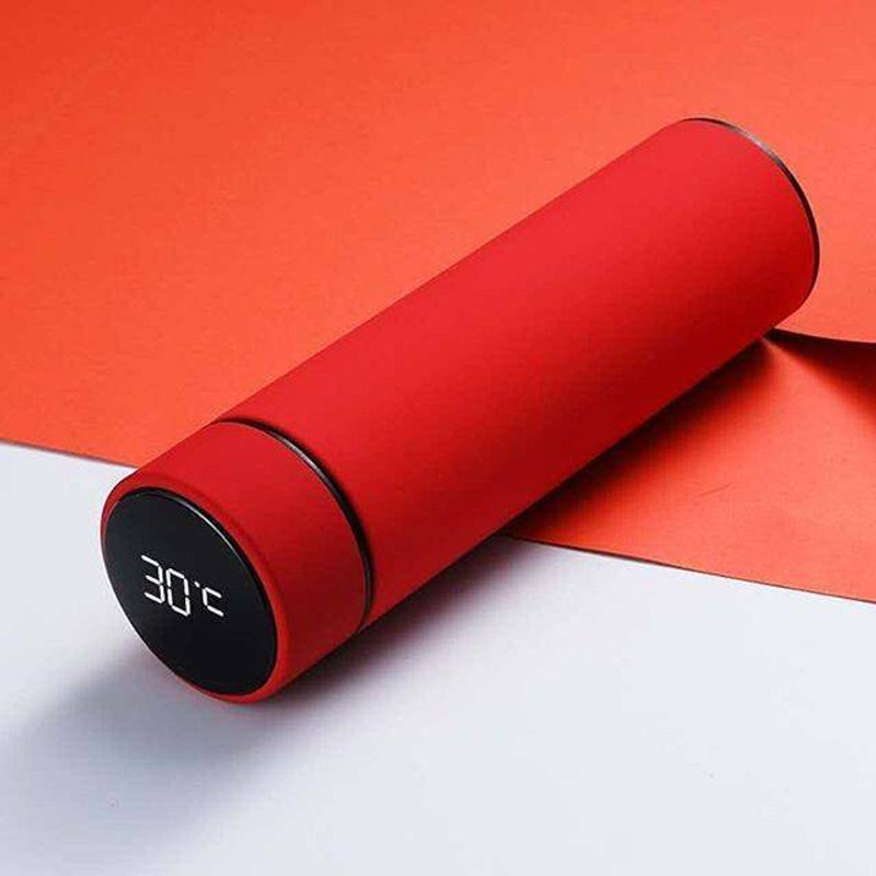 Product image Blooming Deal - Termos LED Display Temperatur Suhu Botol Vacuum Tumbler Termometer 500ml Merah