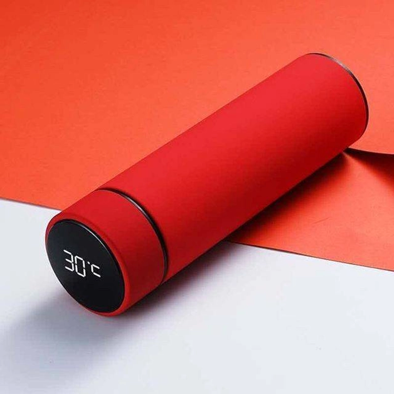 Product image Blooming Deal - Termos LED Display Temperatur Suhu Botol Vacuum Tumbler Termometer 500ml Merah