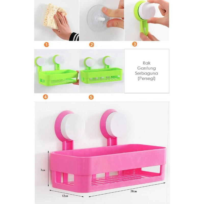 Product image Blooming Deal - Rak Kamar Mandi Tempat Sabun (RA-6221) 1 Pcs Pink