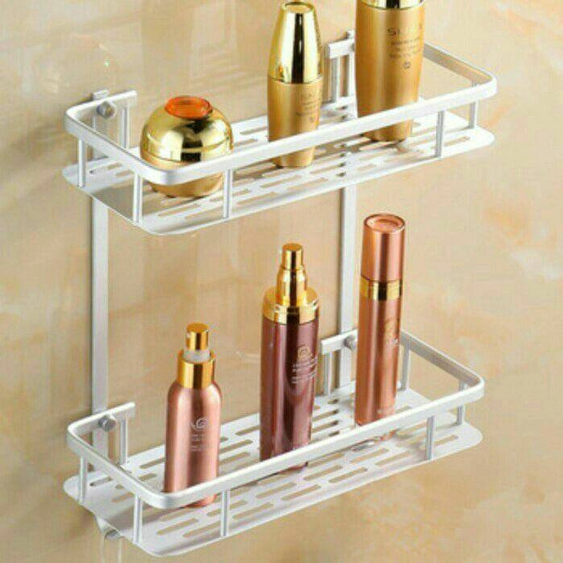 Product image Blooming Deal - Rak Kamar Mandi Aluminium Serbaguna 2 Susun (JH-003A) 1 Pcs Silver