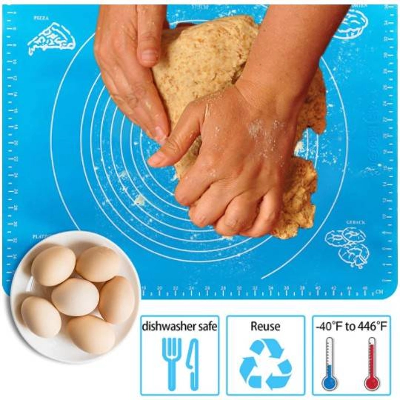 Product image Blooming Deal - Tatakan Baking Roti Pizza Fondant Silicone Mat (BAKING) Biru