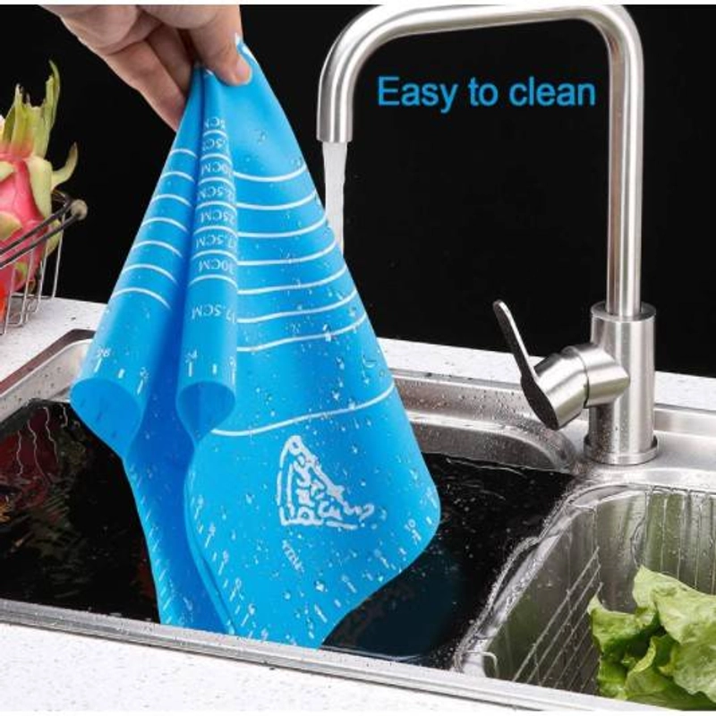 Product image Blooming Deal - Tatakan Baking Roti Pizza Fondant Silicone Mat (BAKING) Biru