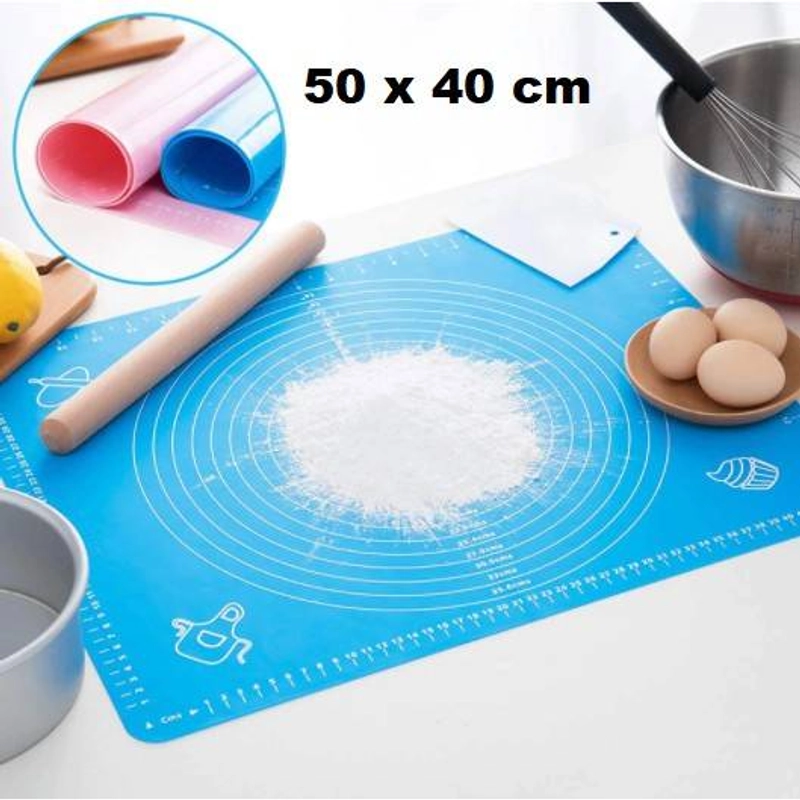 Product image Blooming Deal - Tatakan Baking Roti Pizza Fondant Silicone Mat (BAKING) Biru