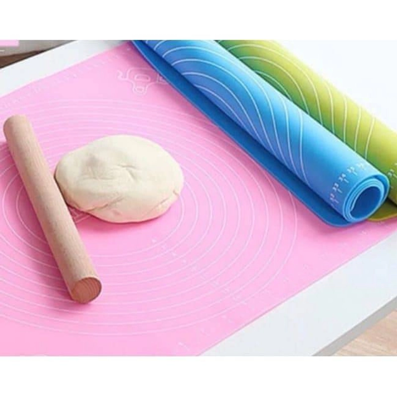 Product image Blooming Deal - Tatakan Baking Roti Pizza Fondant Silicone Mat (BAKING) Biru