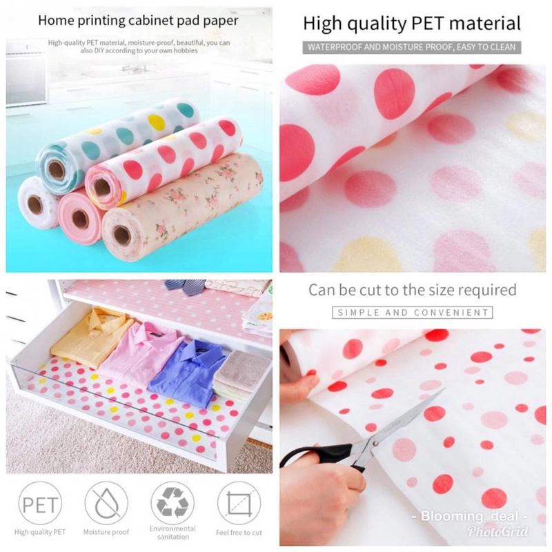 Product image Blooming Deal - Alas Serbaguna / Alas Laci Rak Meja / Japanese Eat Mat 30cm x 3M (CUSHION) Merah Polka