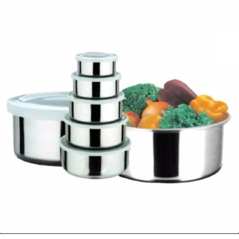 Product image Blooming Deal - PROTECT FRESH BOX – Rantang Stainless Steel 5 Susun Tutup Plastik Random
