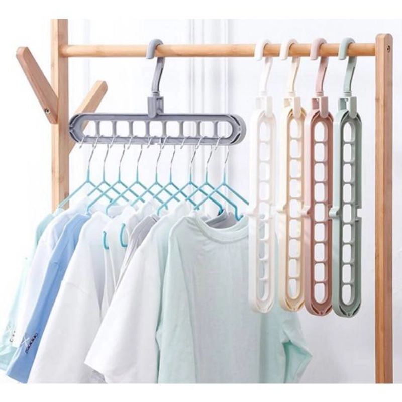 Product image Blooming Deal - Wonder Hanger Gantungan Baju Multifungsi 9 in 1 / Magic Hanger Gantungan Lemari Pakaian (GBJ) Random