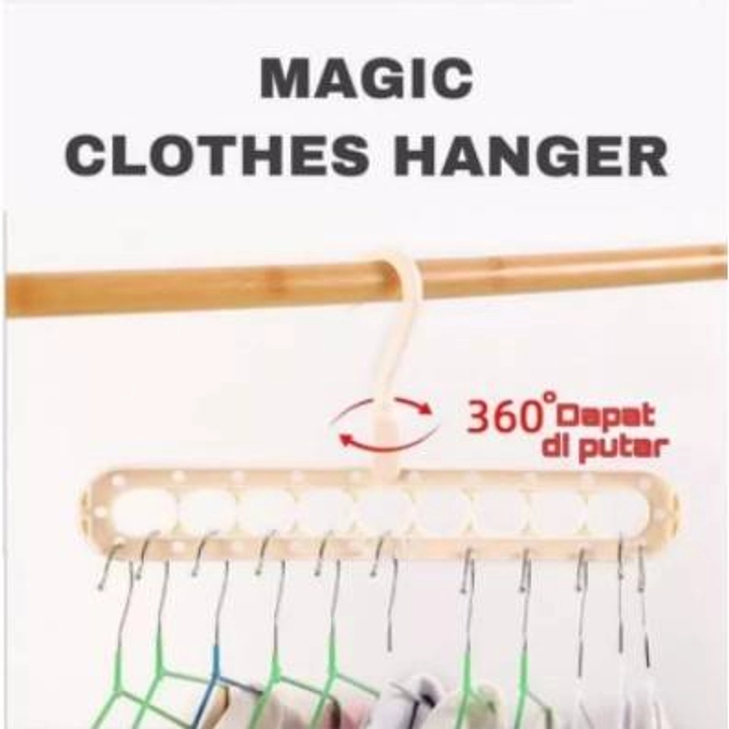 Product image Blooming Deal - Wonder Hanger Gantungan Baju Multifungsi 9 in 1 / Magic Hanger Gantungan Lemari Pakaian (GBJ) Random