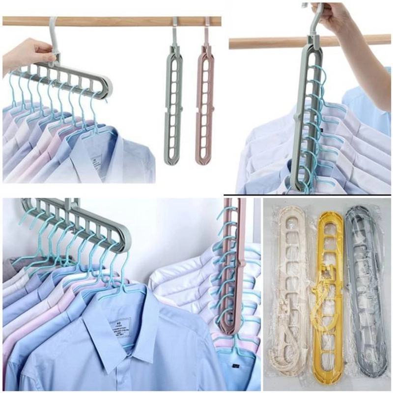 Product image Blooming Deal - Wonder Hanger Gantungan Baju Multifungsi 9 in 1 / Magic Hanger Gantungan Lemari Pakaian (GBJ) Random