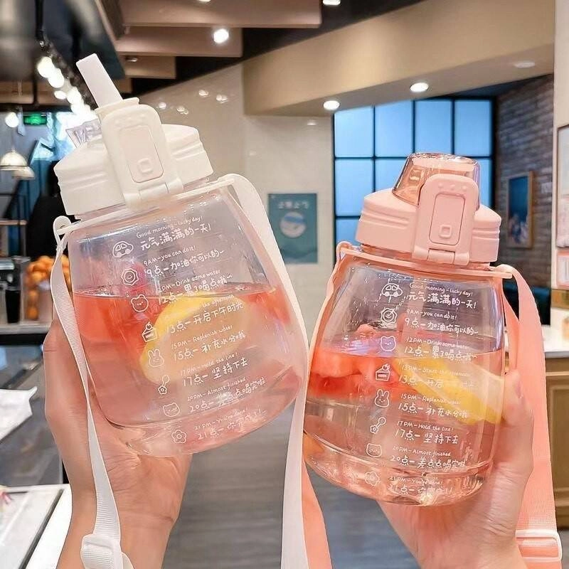 Product image Blooming Deal - Botol Anak Big Belly Children's Cup Bottle dan DIY Sticker 1100ml (H487) Hijau 1 Pcs