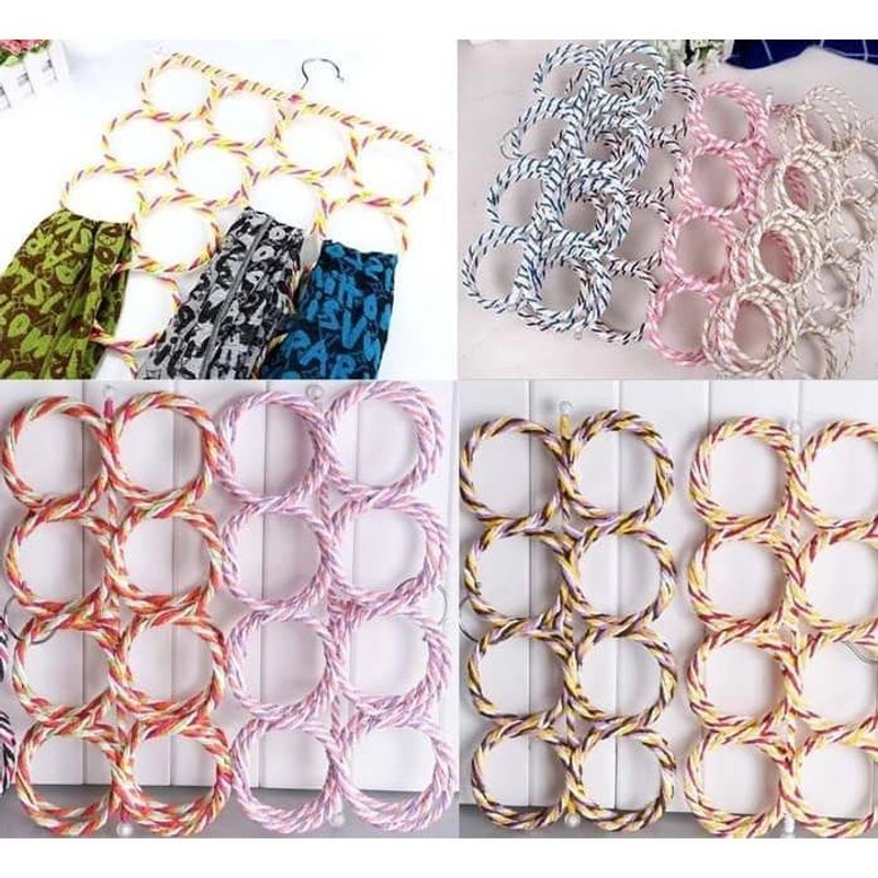 Product image Blooming Deal - Hanger Unik Lingkaran Untuk Jilbab - Syal - Belt Serbaguna 28 Ring (HANGER) Random 1 Pcs