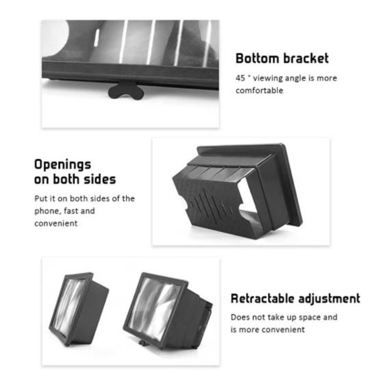 Product image Blooming Deal - Kaca Pembesar Layar HP / Smartphone 3D Portable F2 (LAYAR) 1 Pcs Random