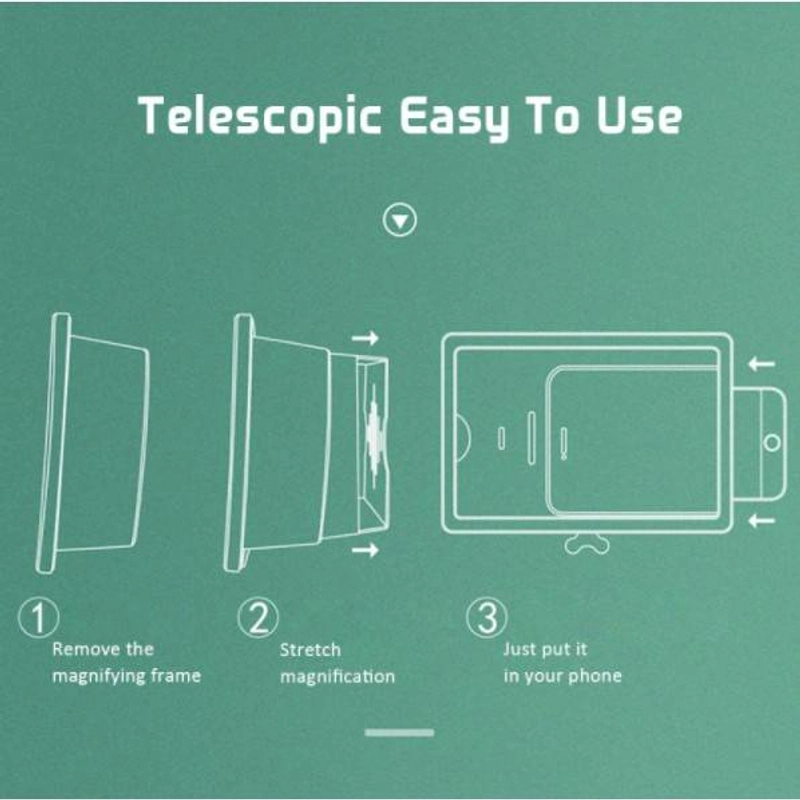 Product image Blooming Deal - Kaca Pembesar Layar HP / Smartphone 3D Portable F2 (LAYAR) 1 Pcs Random