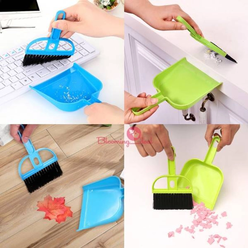 Product image Blooming Deal - Sapu Mini Set Serok Cikrak Kecil Mobil Meja Laptop Dustpan 1 Pcs Random