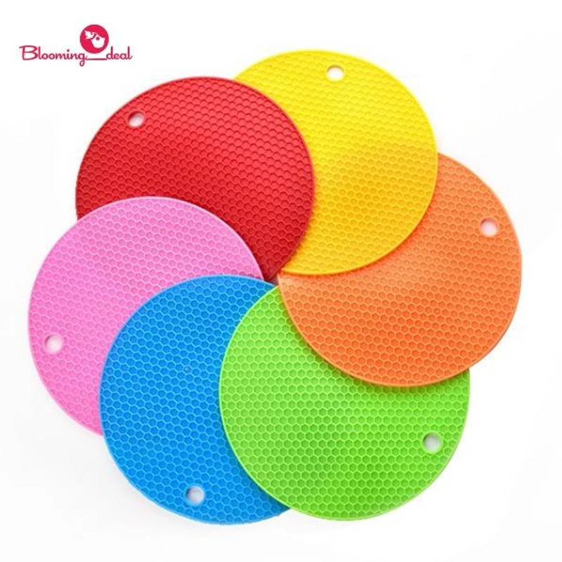 Product image Blooming Deal - Tatakan Alas Panci Silikon Tahan Panas / Tatakan Piring Anti Slip Serbaguna (T-PIRING) 1 Pcs Ungu