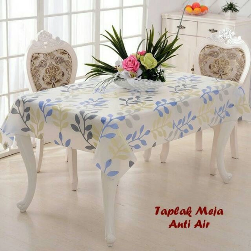 Product image Blooming Deal - Taplak Meja Makan Ruang Tamu Anti Air Waterproof Ukuran Besar Motif Premium (TAPLAK-MEJA) 1 Pcs Kotak Abu