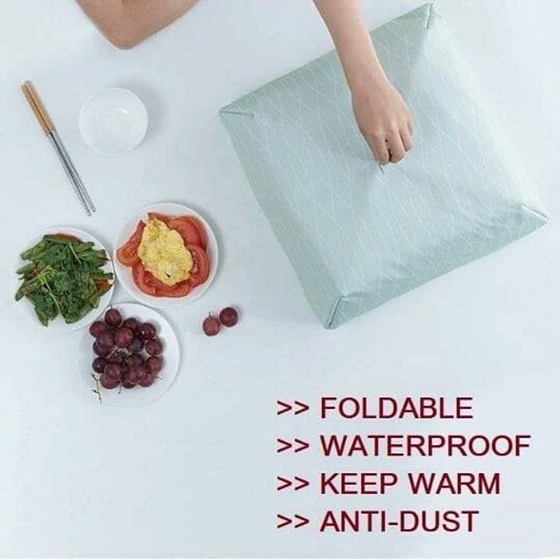 Product image Blooming Deal - Tudung Saji Lipat Penutup Makanan Penahan Panas ukuran Medium 36x36x15cm (TUDUNG-SAJI) 1 Pcs Fork Merah