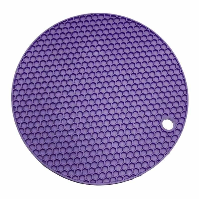 Product image Blooming Deal - Tatakan Alas Panci Silikon Tahan Panas / Tatakan Piring Anti Slip Serbaguna (T-PIRING) 1 Pcs Ungu