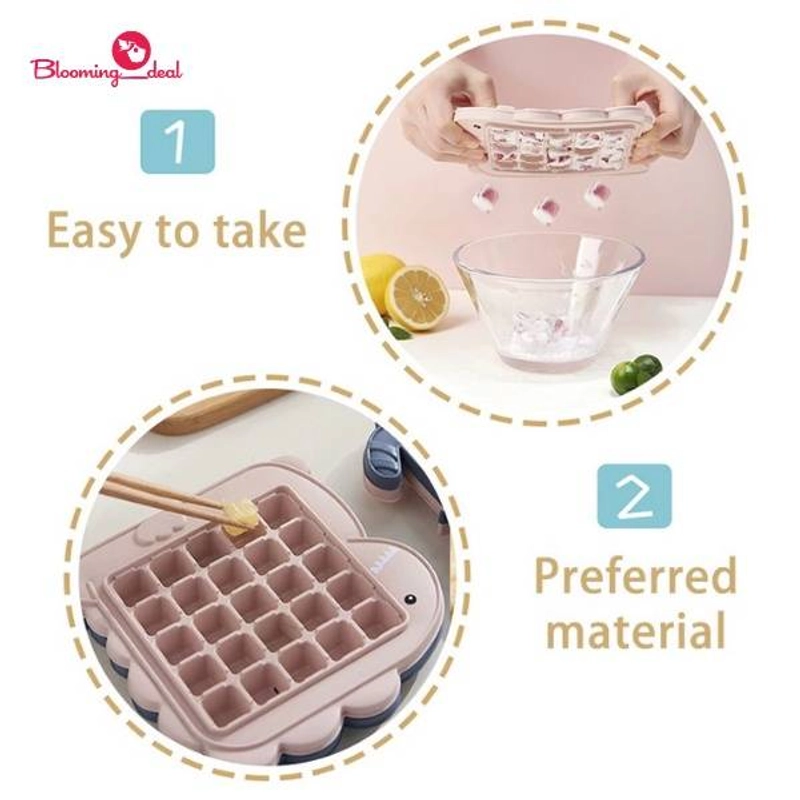 Product image Blooming Deal - Cetakan Es Batu Karakter Animal Lucu / Ice Tray Mold 25 Grid (ICEMOLD) 1 pcs Dinosaurus