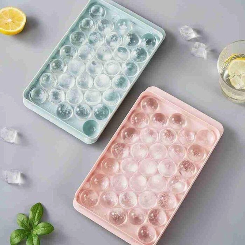 Product image Blooming Deal - Cetakan Es Batu Bulat 33 Grid / Round Ice Cube Tray (ESBULAT) 1 Pcs Random