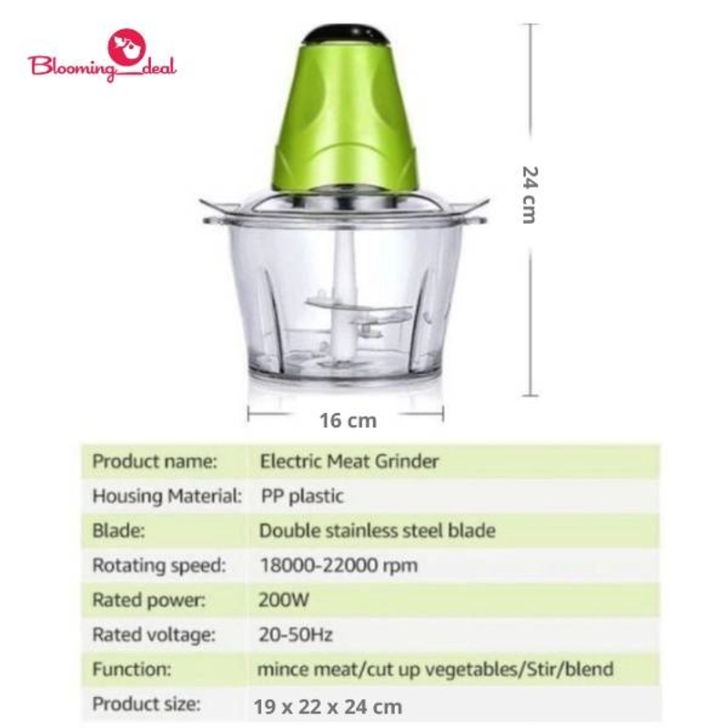 Product image Bloooming Deal - Blender Daging Serbaguna / Chopper Daging Meat Grinder / Blender Kapsul Food Proces 1 Pcs Random