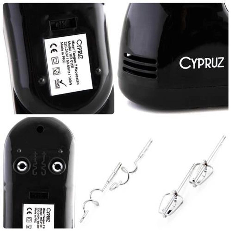 Product image Cypruz - Hand Mixer 7 Speeds MR-0150 24 x 23 x 13 cm Random