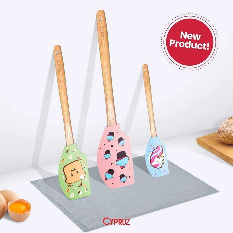 Product image Cypruz - Spatula Silicone Pattern AM-1281 30.5 X 6 Cm Toast