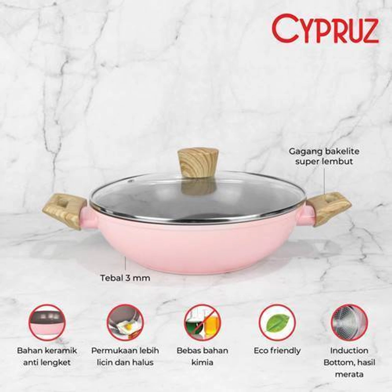 Product image Cypruz Wok Pan Lid KI 0871 24 cm KI 0871