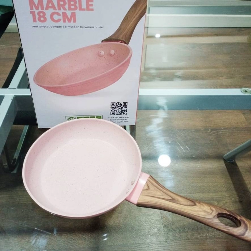 Product image Cypruz - Colourful Marble Series Fry Pan 18 cm FP-0693 18 cm Pink