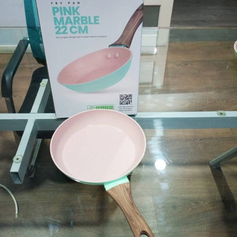Product image Cypruz - Colourful Marble Series Fry Pan 22 cm FP-0695 22 cm Biru muda
