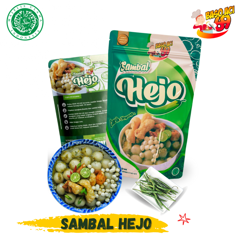 Product image Baso Aci 69 - Baso Aci Sambel Hejo 200g hejo'69