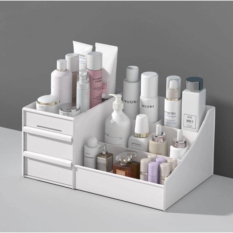 Product image Bunda Kaya Store - BEST SELLER RAK MAKEUP MULTI FUNGSI 29X18X13 PUTIH