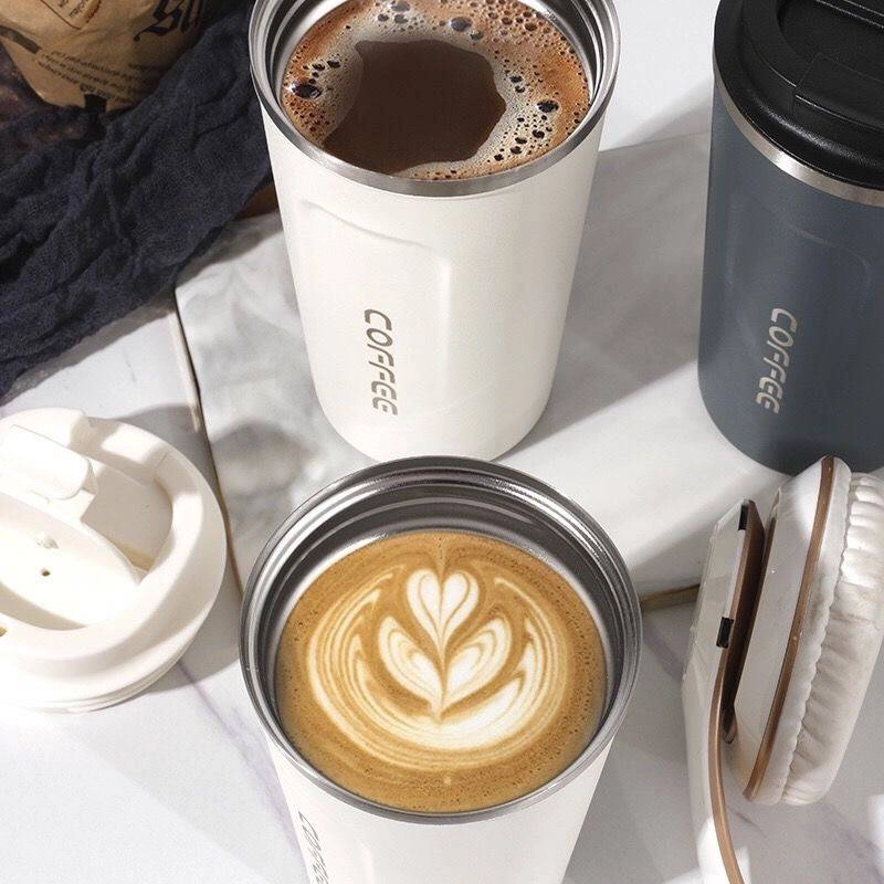 Product image Bunda Kaya Store - Travel Mug Cofee Termos Tahan Panas 500 Ml Putih