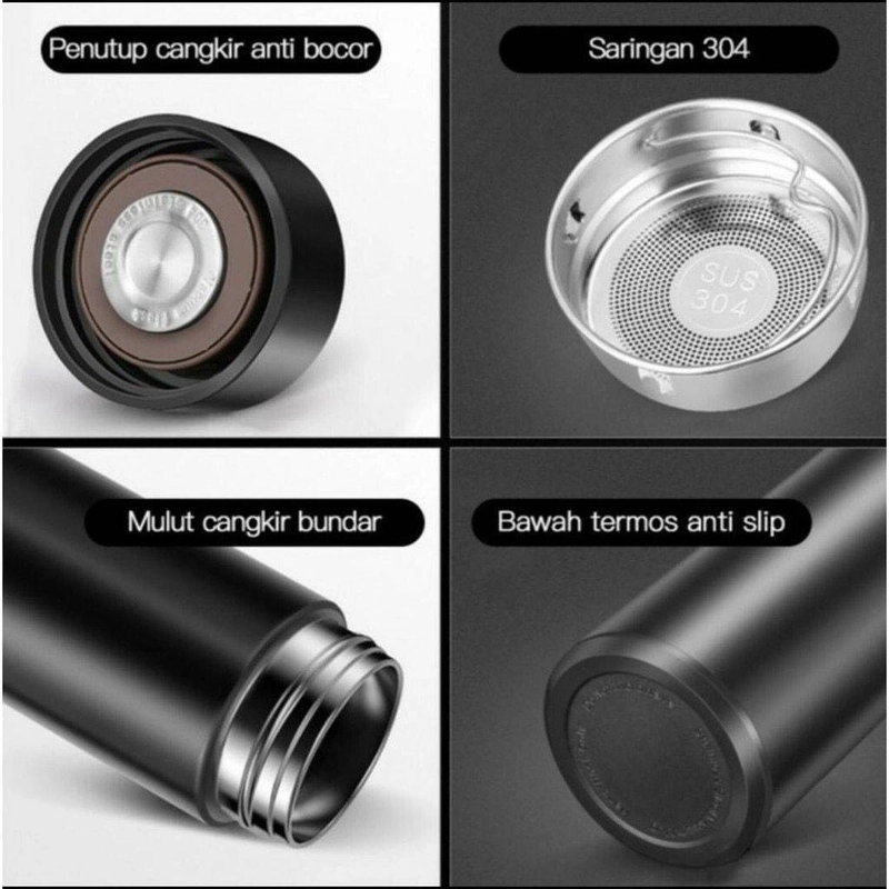 Product image Bunda Kaya Store - Termos Suhu Stainless LED Display 500 Ml Silver