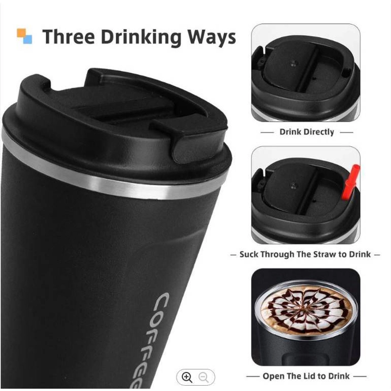 Product image Bunda Kaya Store - Travel Mug Cofee Termos Tahan Panas 500 Ml Putih