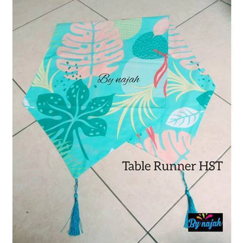 Product image By Najah Aef Table Runner HST(satu warna) 120x40cm Toska