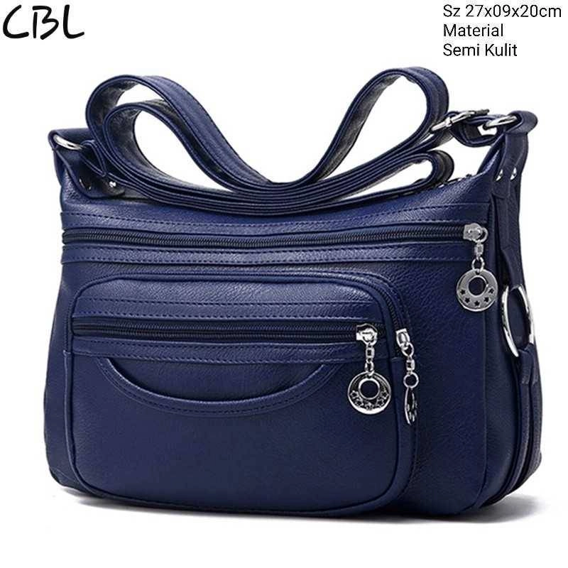Product image Hanny Collection - Tas Selempang Wanita Emerald 27 x 9 x 20 cm Navy