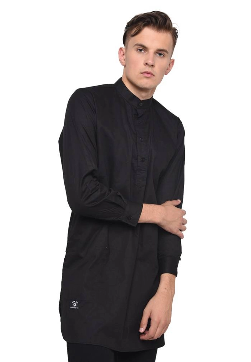 Product image CBR Six Kurta Tangan Panjang Cotton Pria MNC 976 L Hitam