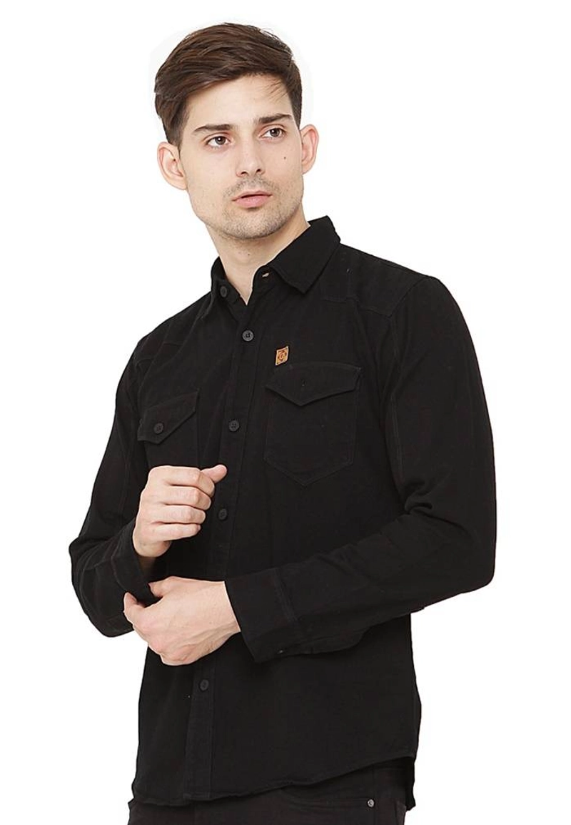 Product image CBR Six Kemeja Tangan Panjang Denim Pria DKC 218 L Hitam