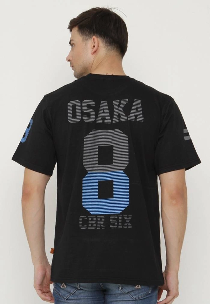 Product image CBR Six Tshirt Cotton Combed Pria ISC 356 M Hitam