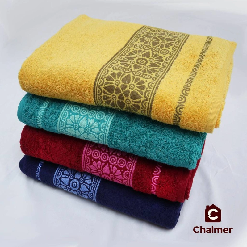 Product image Handuk Mandi Chalmer 70x135 Motif Majja Handuk Mandi Dewasa Ukuran Besar 70 X 135 Cm Navy