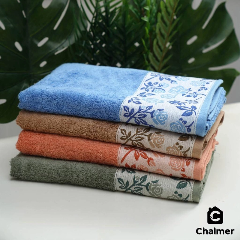 Product image Chalmer - Handuk Mandi Chalmer 70 x 140 cm Motif Rose Handuk Mandi Dewasa Premium 70 x 140 cm Sky Blue